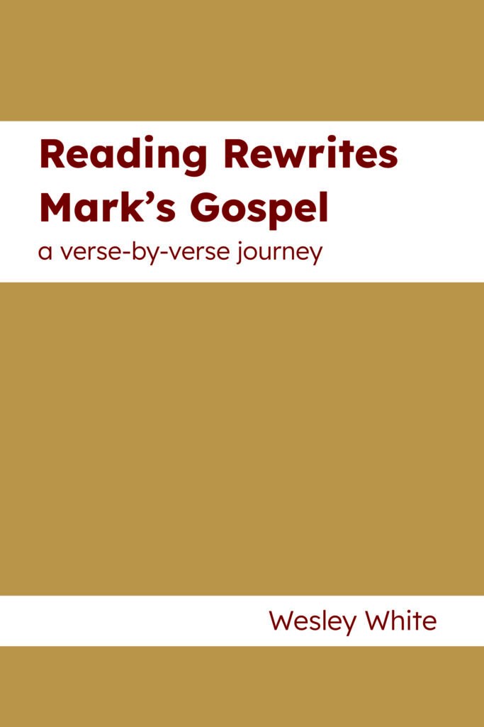 Cover of Reading Rewrites Mark's Gospel